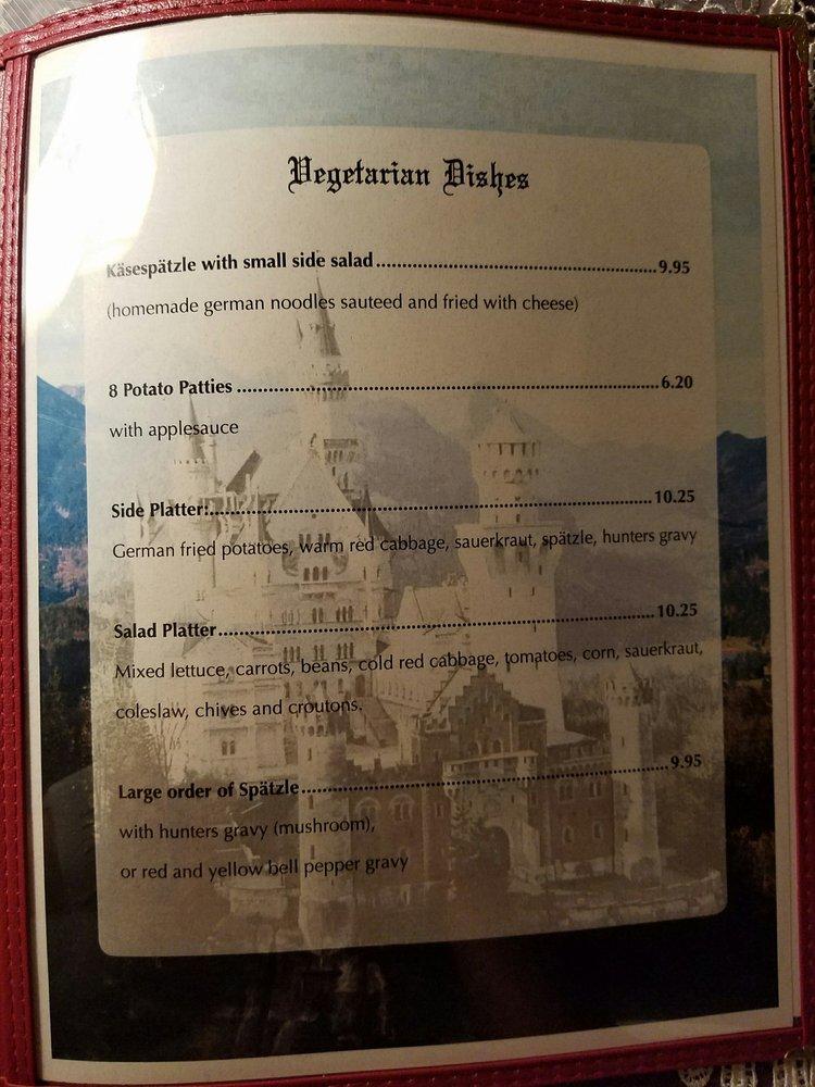Menu at German Café restaurant, French Lick, 452 S Maple St