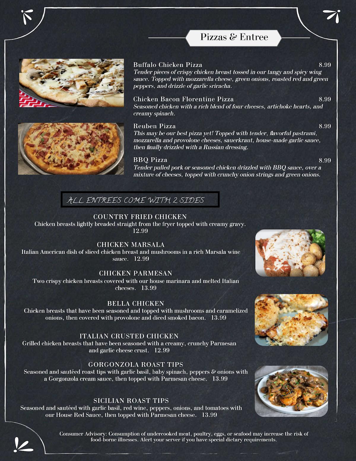 Menu at Famos Grill Italian Smokehouse restaurant, Carterville