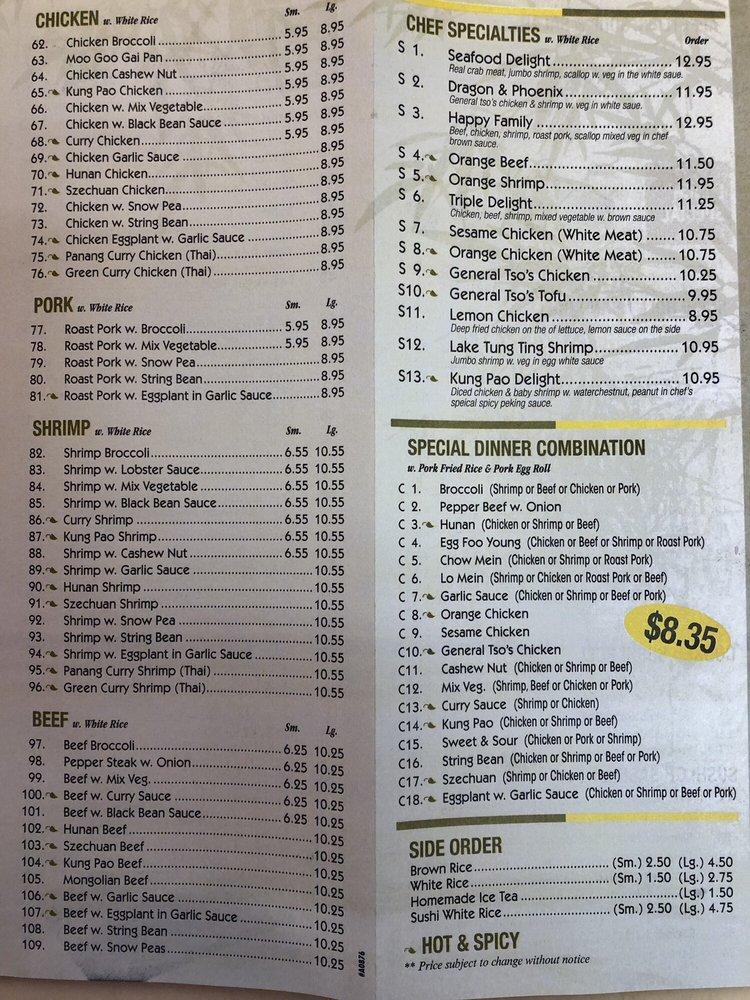 Menu at Asian Bistro Express restaurant, Rosedale, D Philadelphia Rd