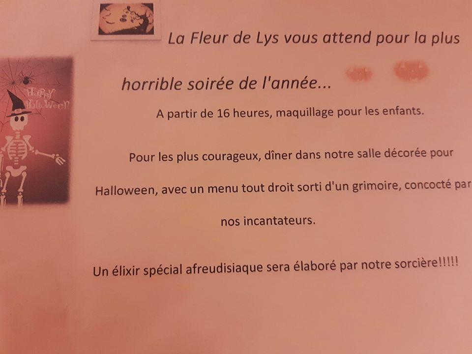 Menu au Logis Hôtel la Fleur de Lys pizzeria, Cormatin