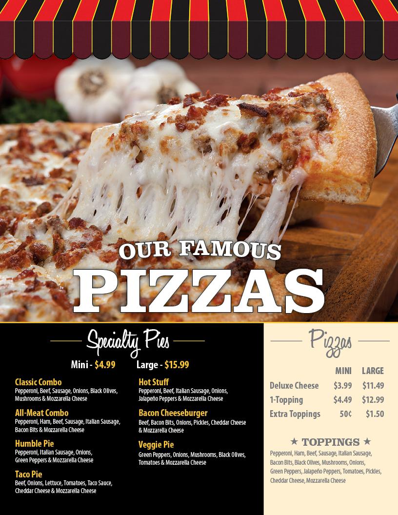 Carta del restaurante Godfather's Pizza Express, Bloomington, France Ave S