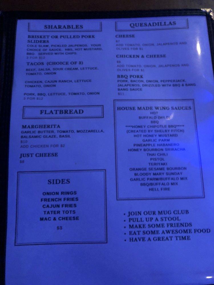 Menu at King's Tavern pub & bar, Saratoga Springs