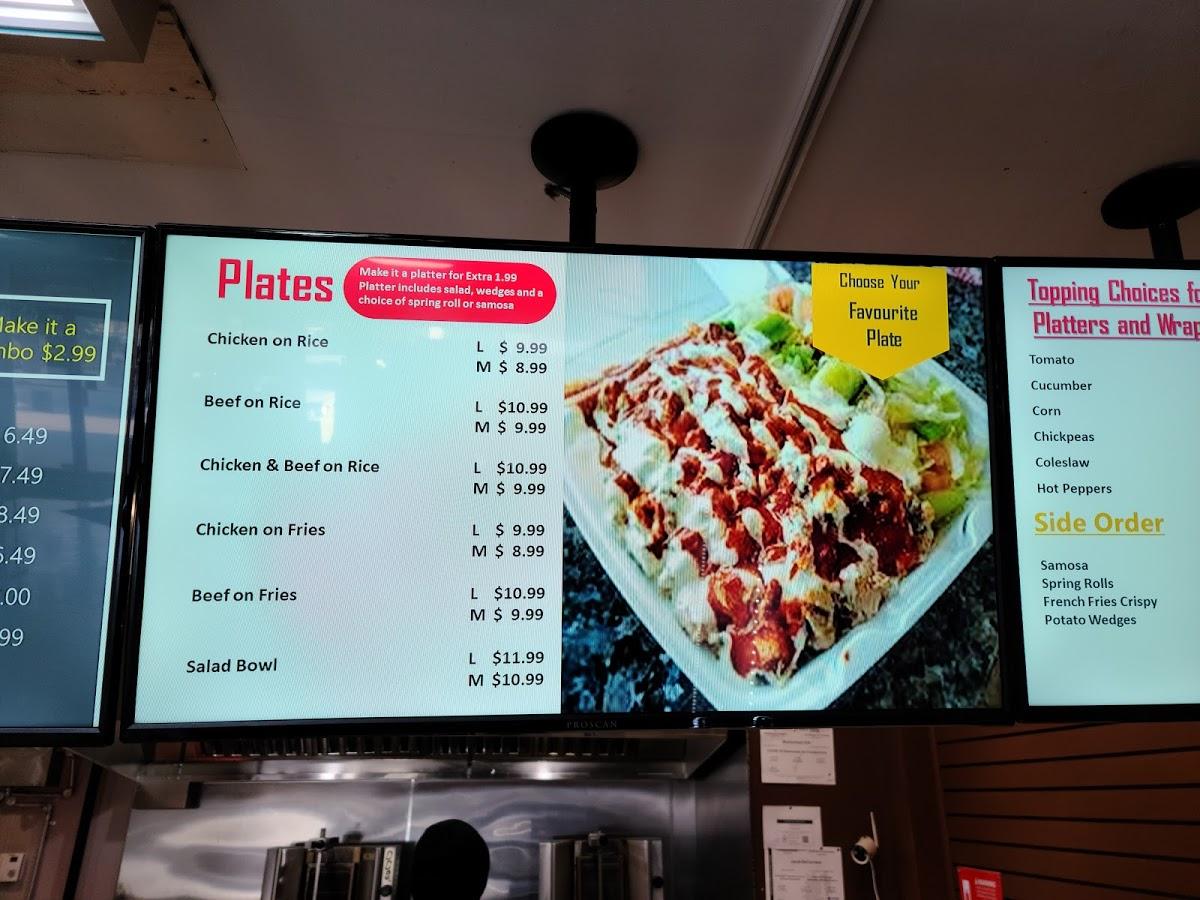 Menu at Spinning Grill restaurant, Acton