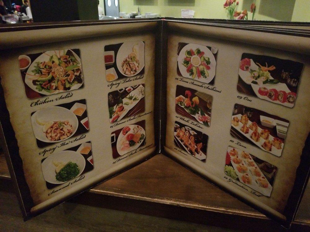 Menu at Osaka Steakhouse & Sushi Bar, Tulsa