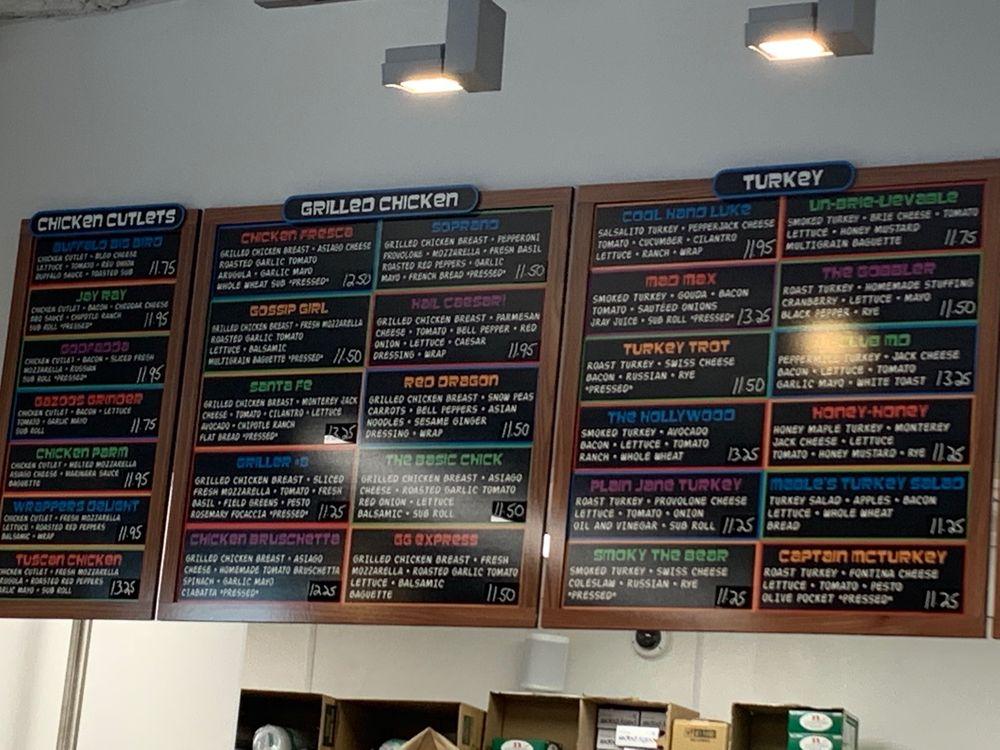 Menu at Millburn Deli, Montclair