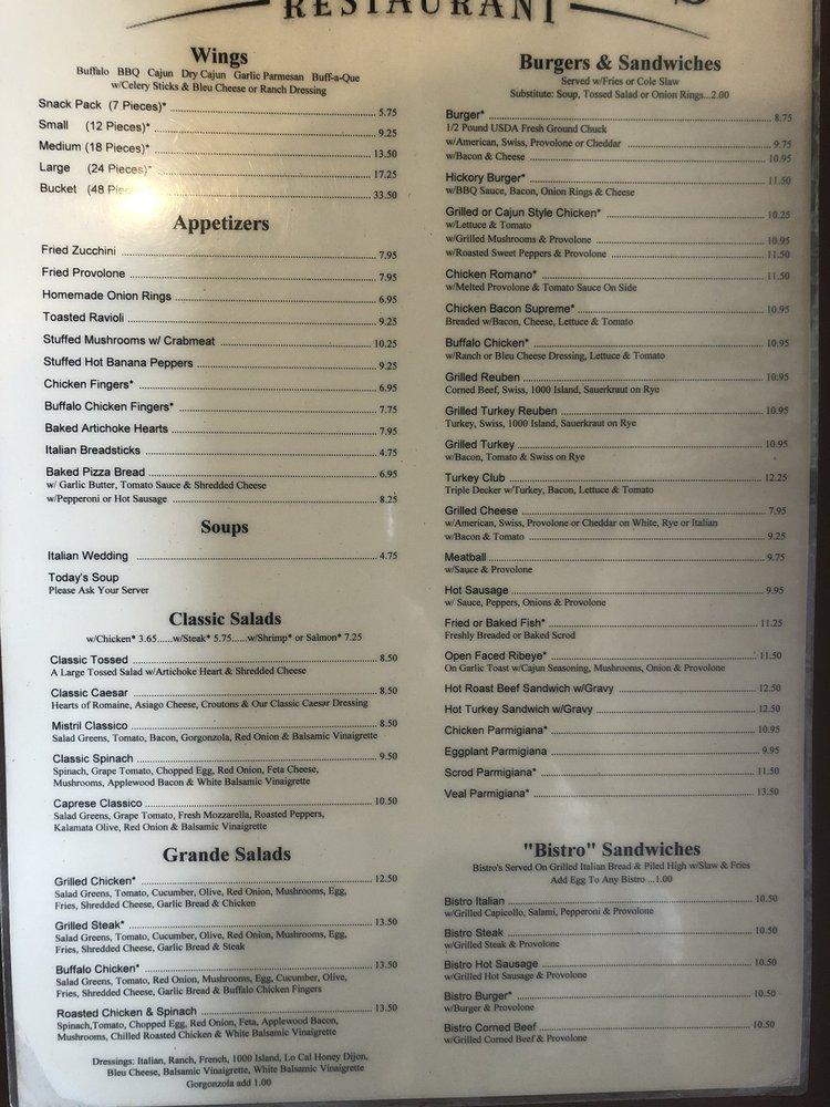 Menu At Armstrong's Restaurant, Moon, Thorn Run Rd