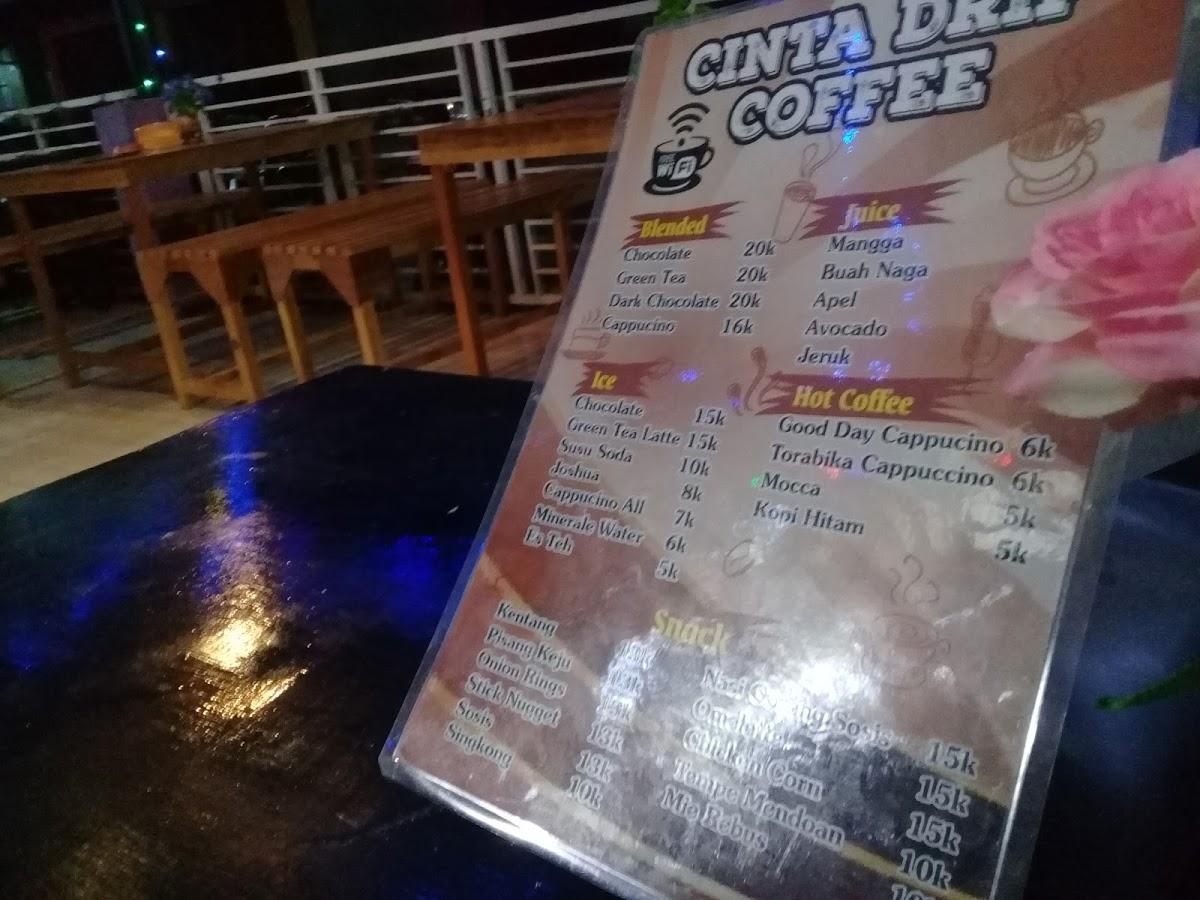 Menu at CINTA DRIP COFFEE cafe, Sidorejo