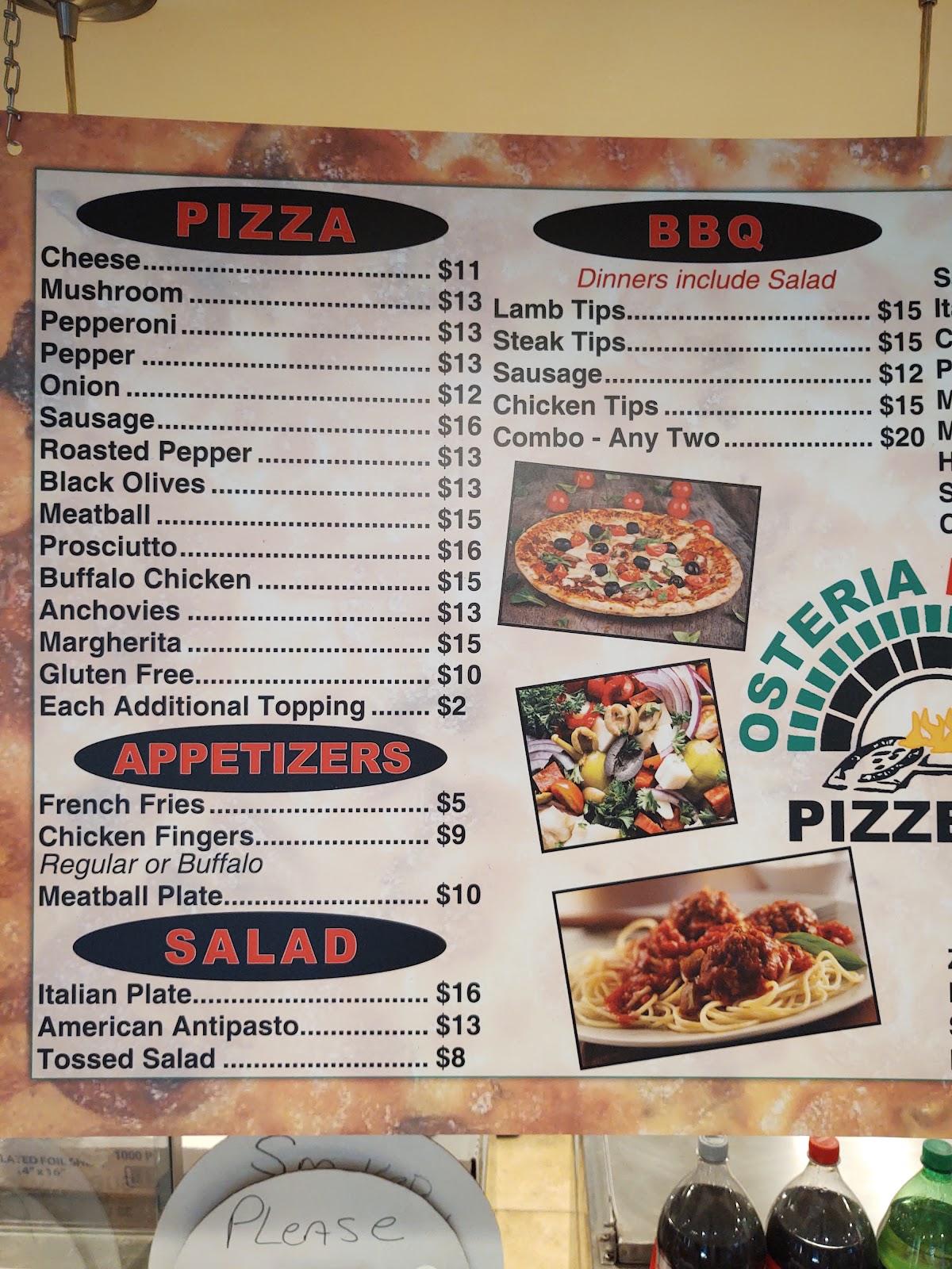 Menu at Osteria Peppino Pizzeria, Topsfield