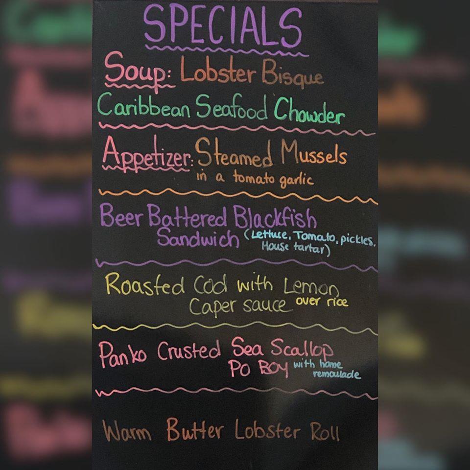 Menu at Southold Fish Market restaurant, Southold