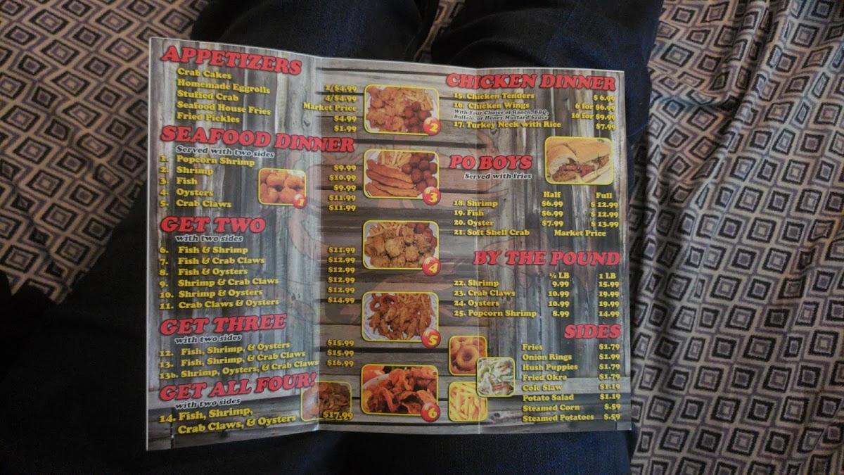 Menu at The Seafood House restaurant, Mobile