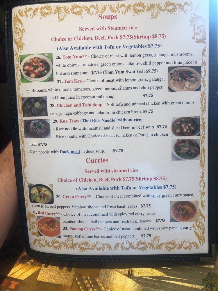 Menu at Thai Papaya restaurant, Hampton, N Armistead Ave