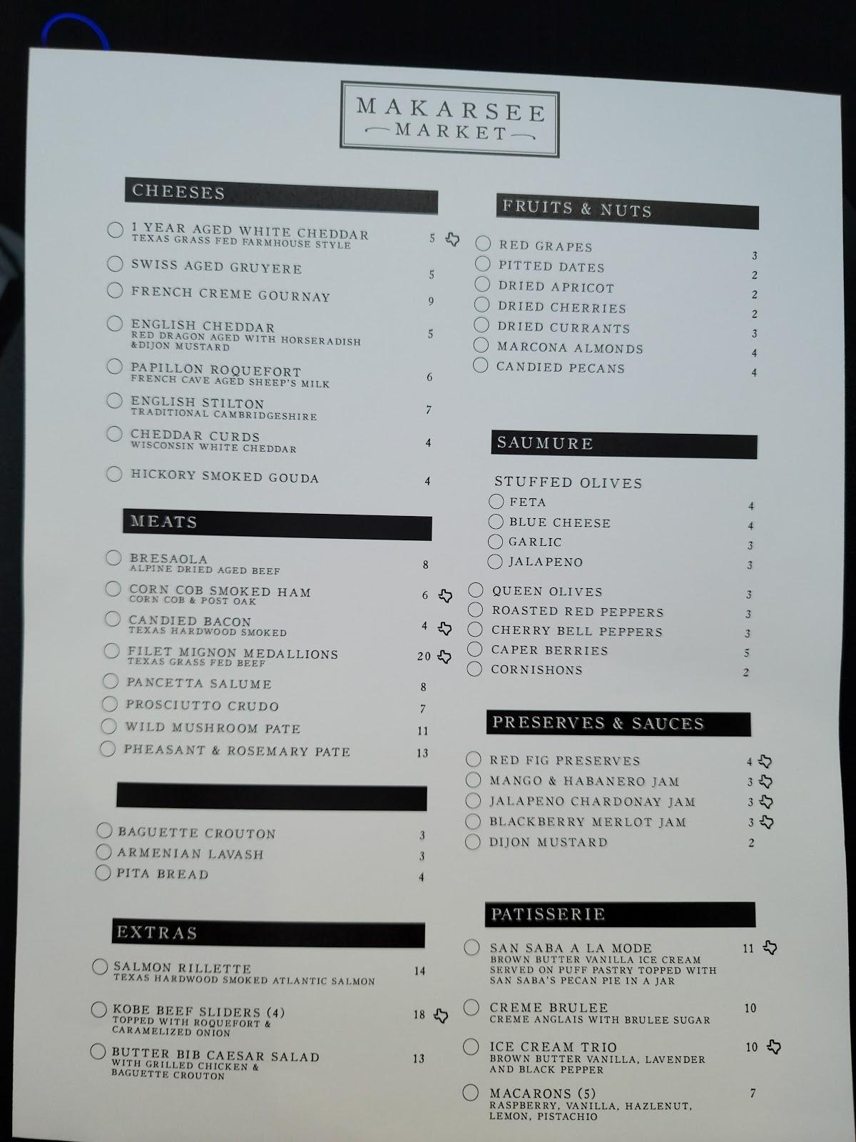 Menu at Barrel 99 Bar Grill, Flower Mound