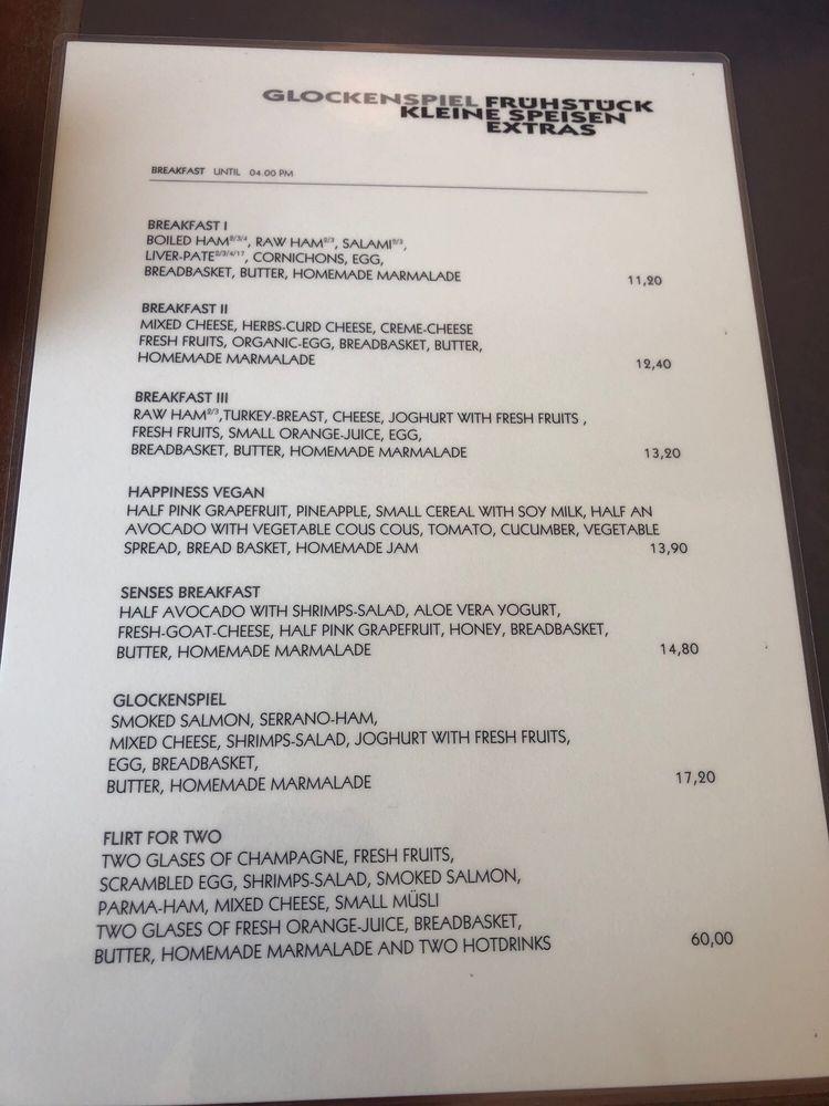Speisekarte von Cafe Glockenspiel GmbH, München