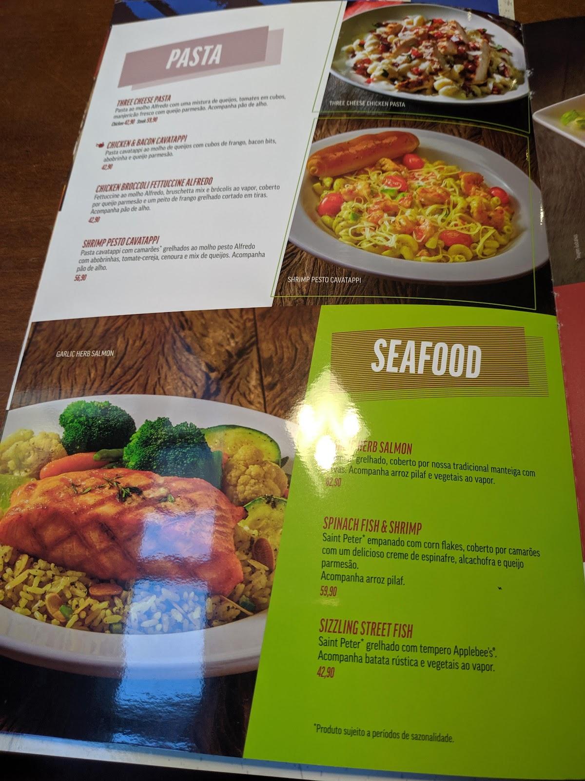 Menu em Applebee's - Moema pub & Bar, São Paulo, Al. dos Arapanes