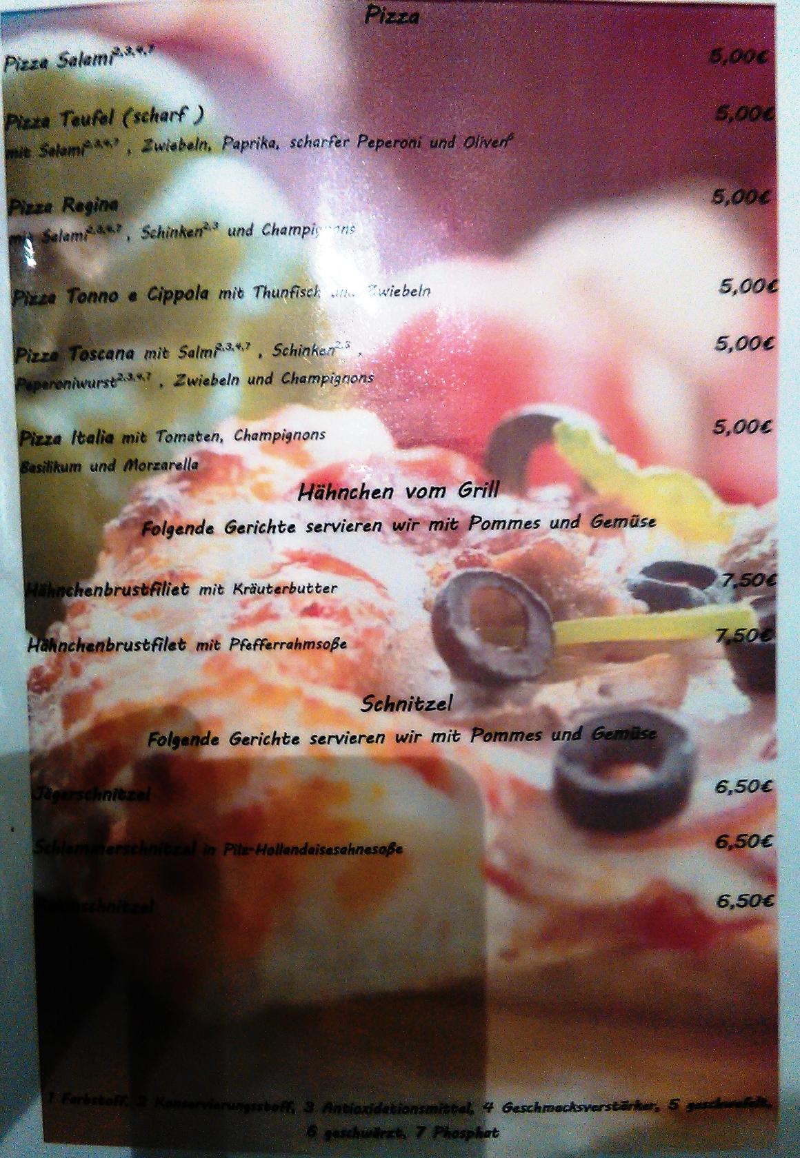 Speisekarte von Sale e pepe pizza, Wetzlar
