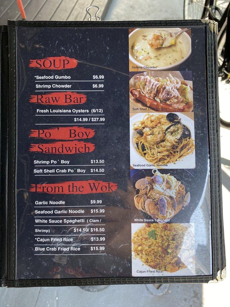 Menu at Cajun Boil Brickell restaurant, Miami, 141 SW 7th St
