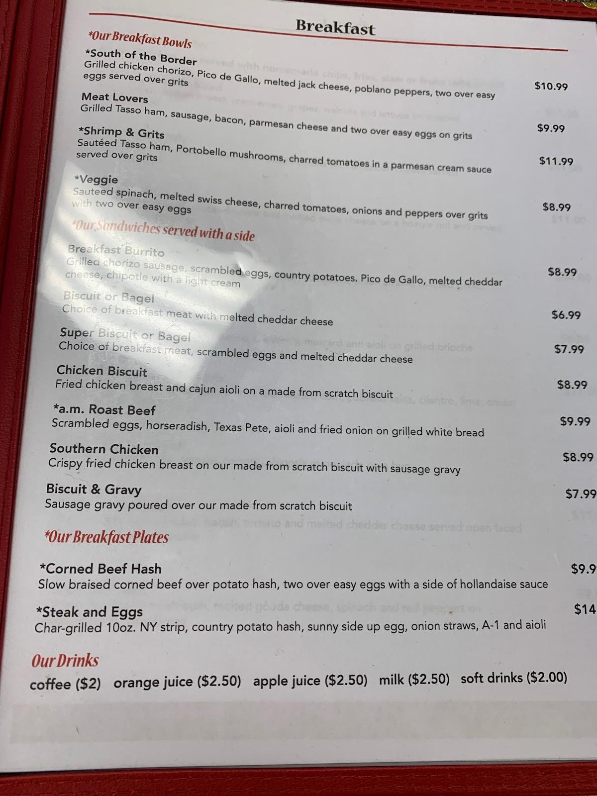 Menu At New Day Cafe Leland