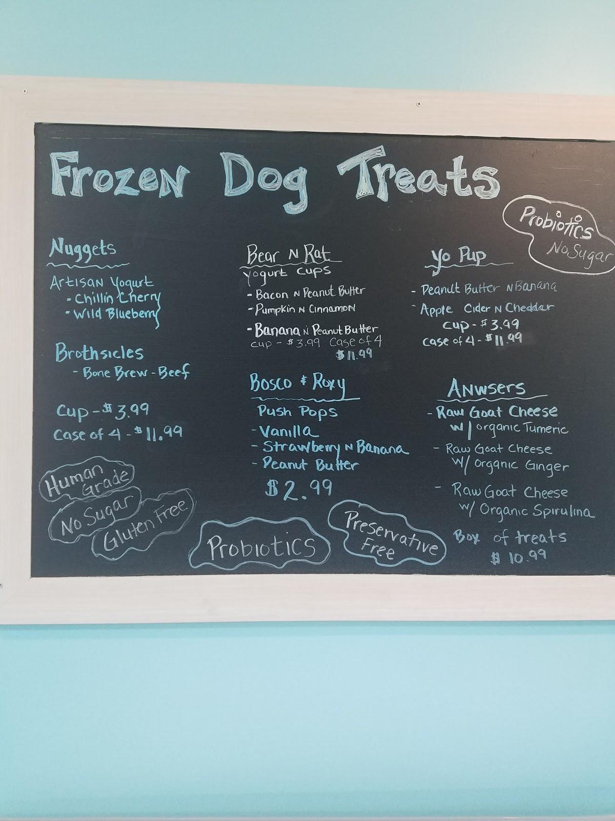 Menu at Salty Paws Doggy Ice Cream Bar And Bakery, Rehoboth Beach