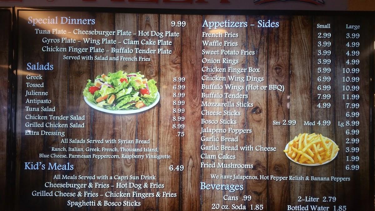 Menu at Waterboro House Of Pizza pizzeria, Waterboro