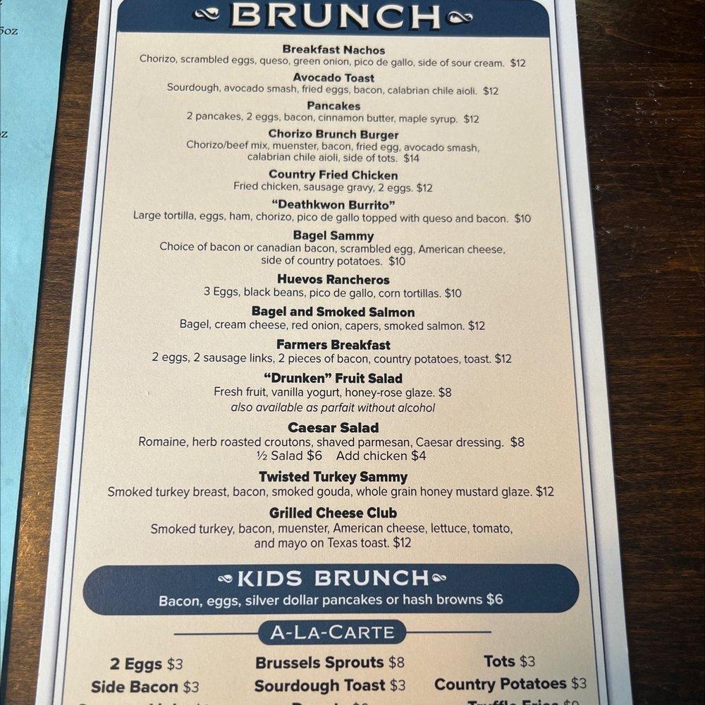 Menu at Midtown Brewing Co. pub & bar, Lansing