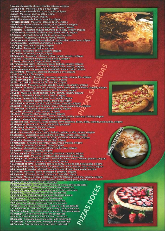 Menu em Mano s Pizza Cantinho do Pastel pizzaria São José