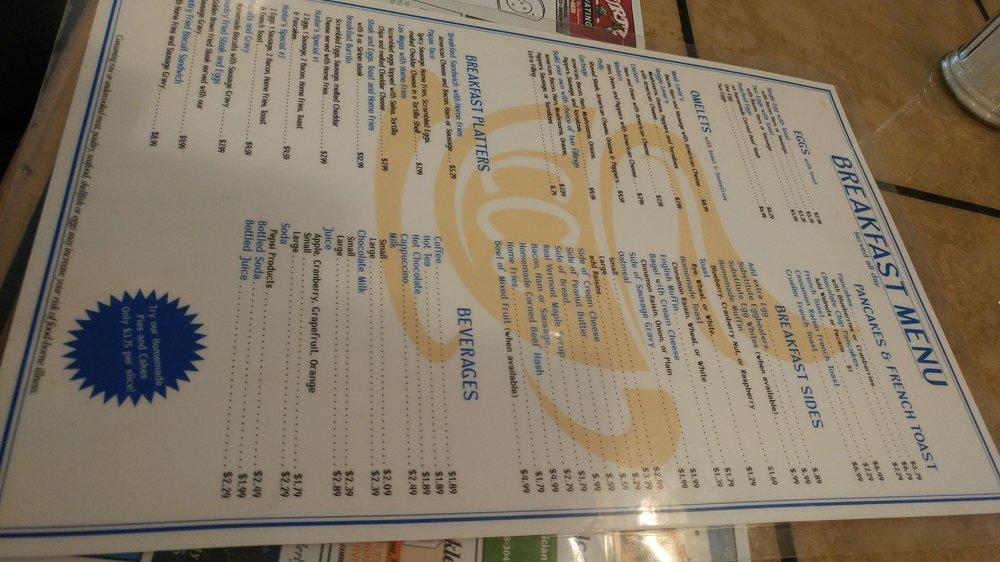 Menu at Claremont Country Cafe, Claremont, 314 Washington St