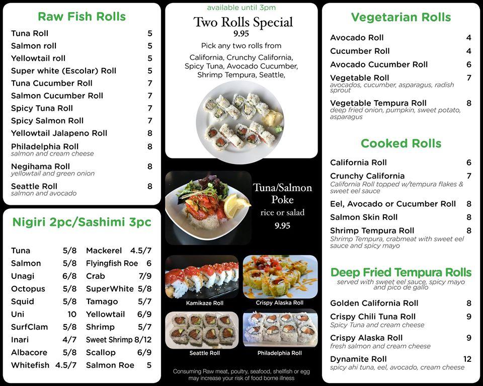 Menu At Wasabi Factory Restaurant, Everett, Hardeson Rd #a