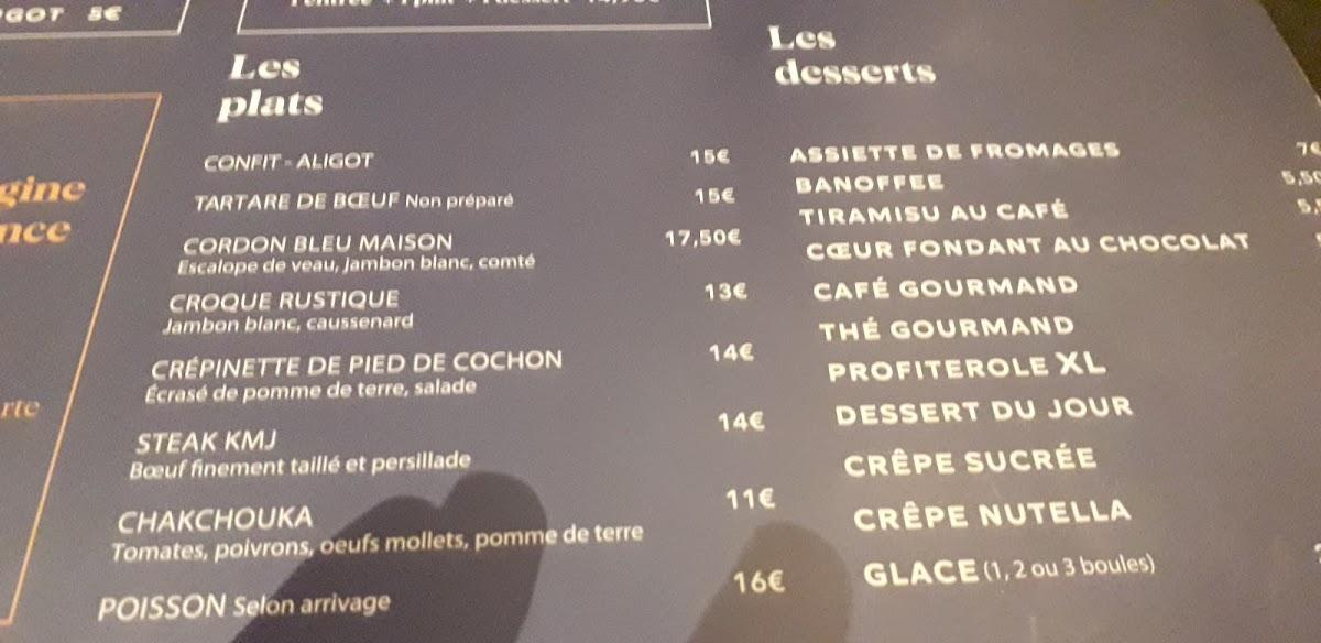Menu au La Terrasse D’Hugo restaurant, Rodez