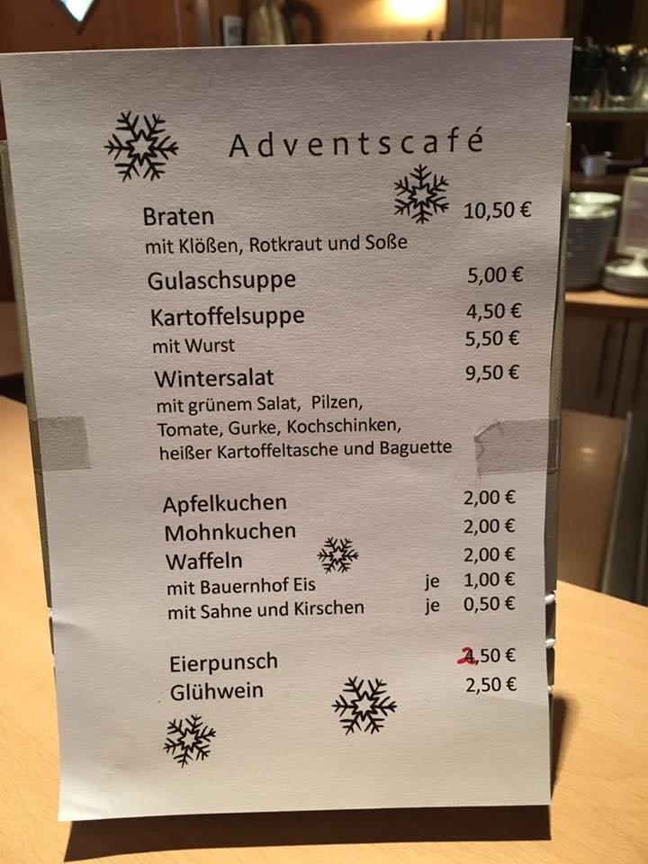 Chattenturm Wolfhagen Speisekarte
