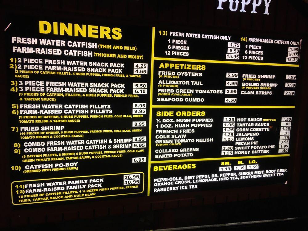 Menu at The Hush Puppy LV restaurant, Las Vegas, W Charleston Blvd