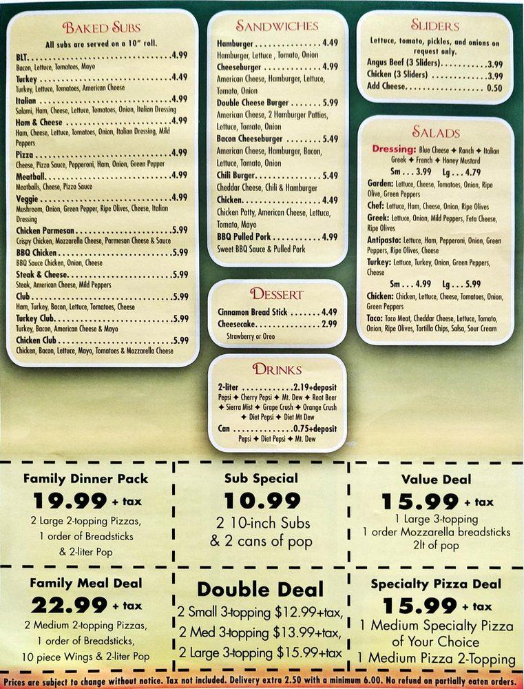 Menu at Pizza Perfect Ypsilanti pizzeria, Ypsilanti
