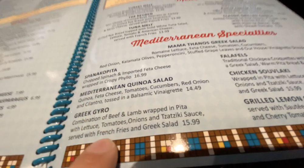 Menu at The Stamford Diner restaurant, Stamford, 135 Harvard Ave