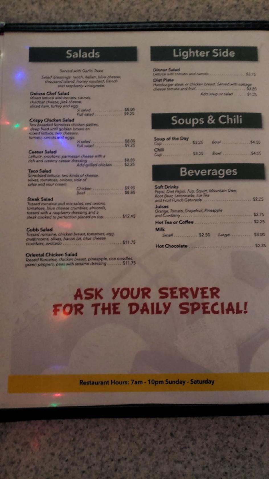 Menu at Players Sports Bar & Grill, Kennewick