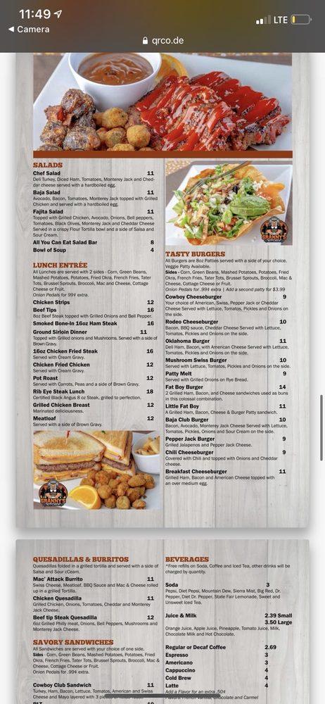 Menu at Granny's Kitchen - Memorial Rd. restaurant, Oklahoma City