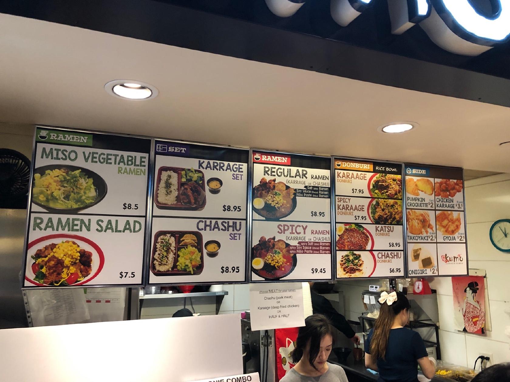 Menu At International Food Fair Fast Food, Vancouver