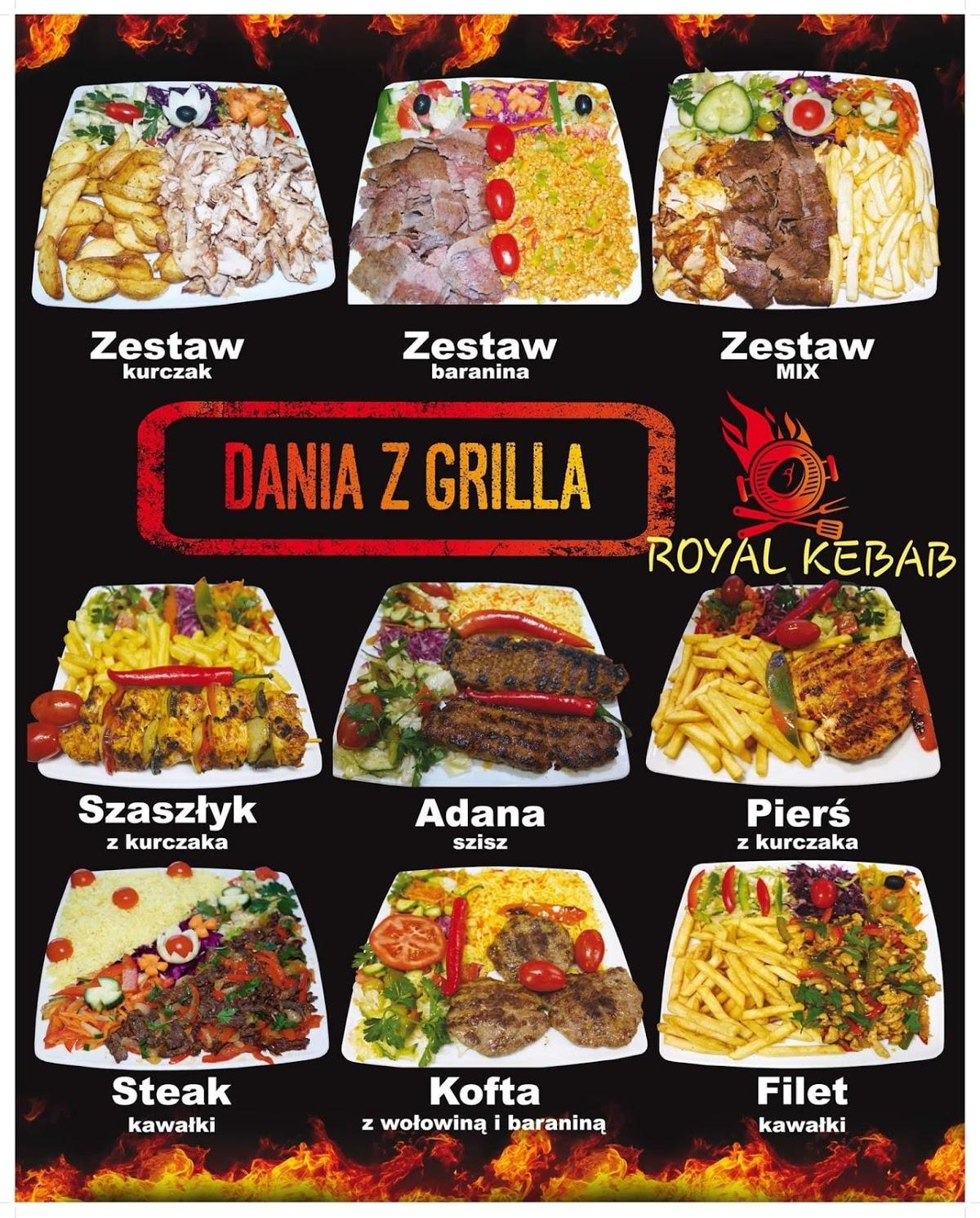 Menu at Royal Kebab.Sosnowiec, Sosnowiec