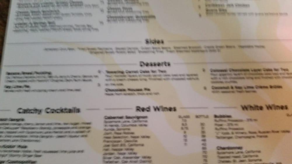 Menu at Catch Twenty Three restaurant, Tampa