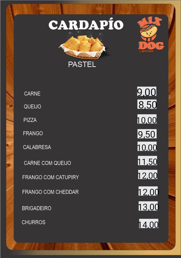 Mix Dog Lanches cardápio