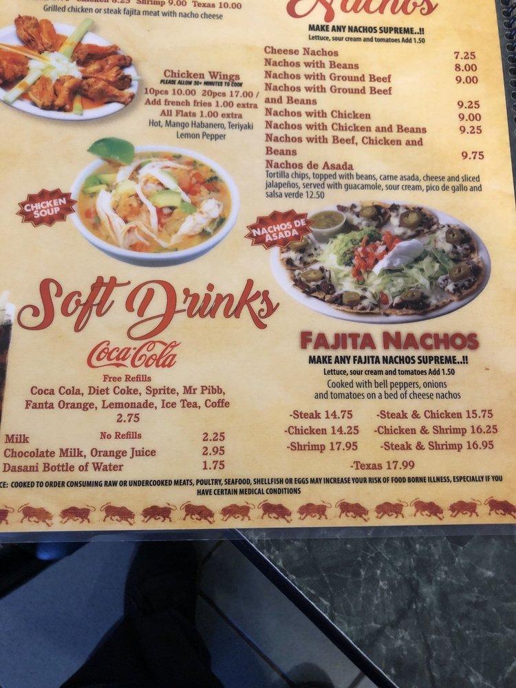 Menu at Los Bravos Mexican Restaurant, Conyers, Salem Rd SE 2097
