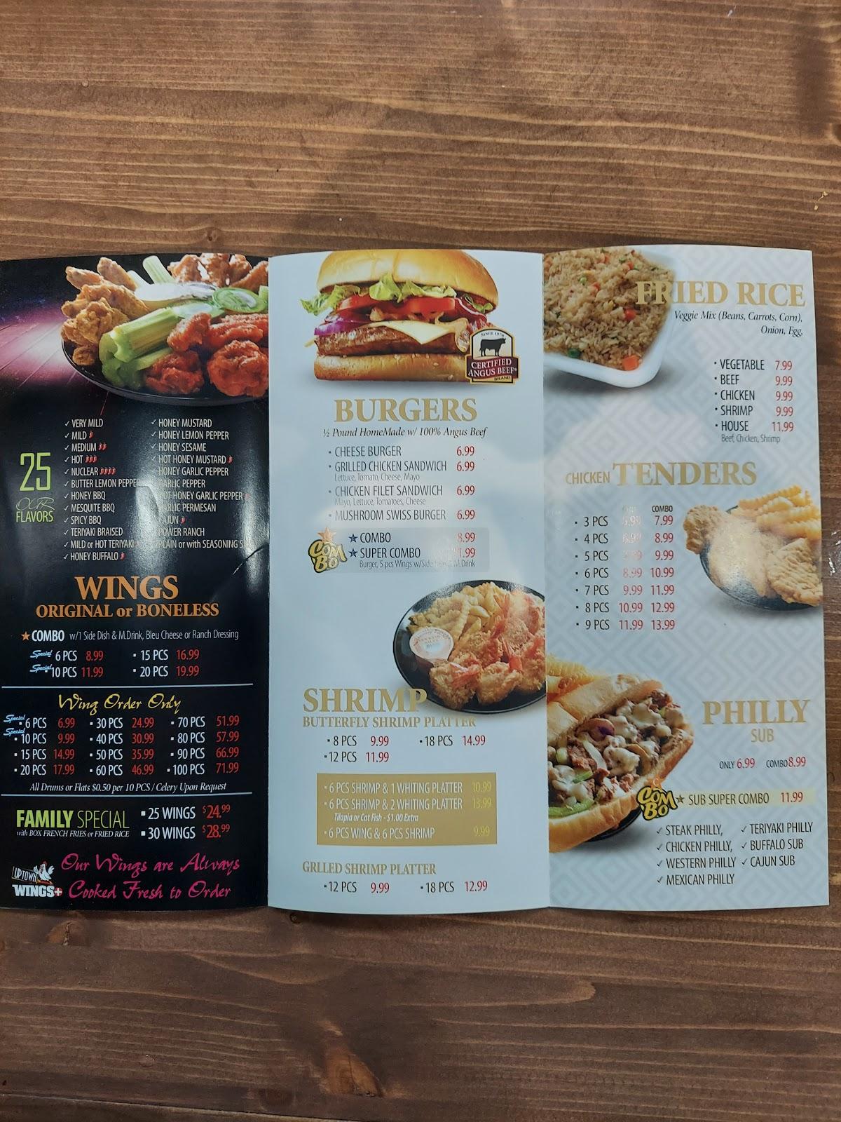 Carta del restaurante Uptown wings+, Sugar Hill