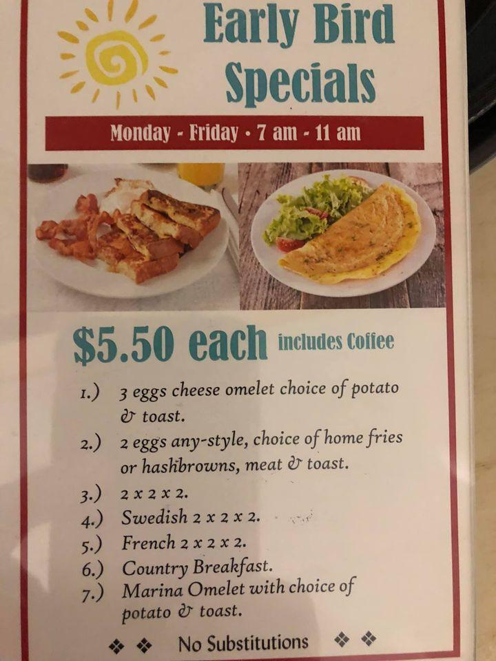 Menu at Brunch House 2 restaurant, Colona