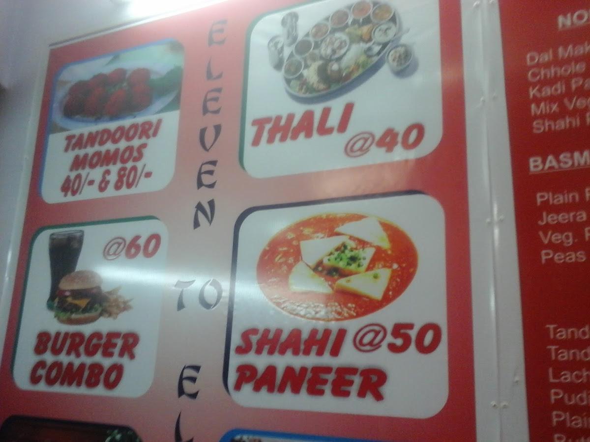 ELEVEN TO ELEVEN menu