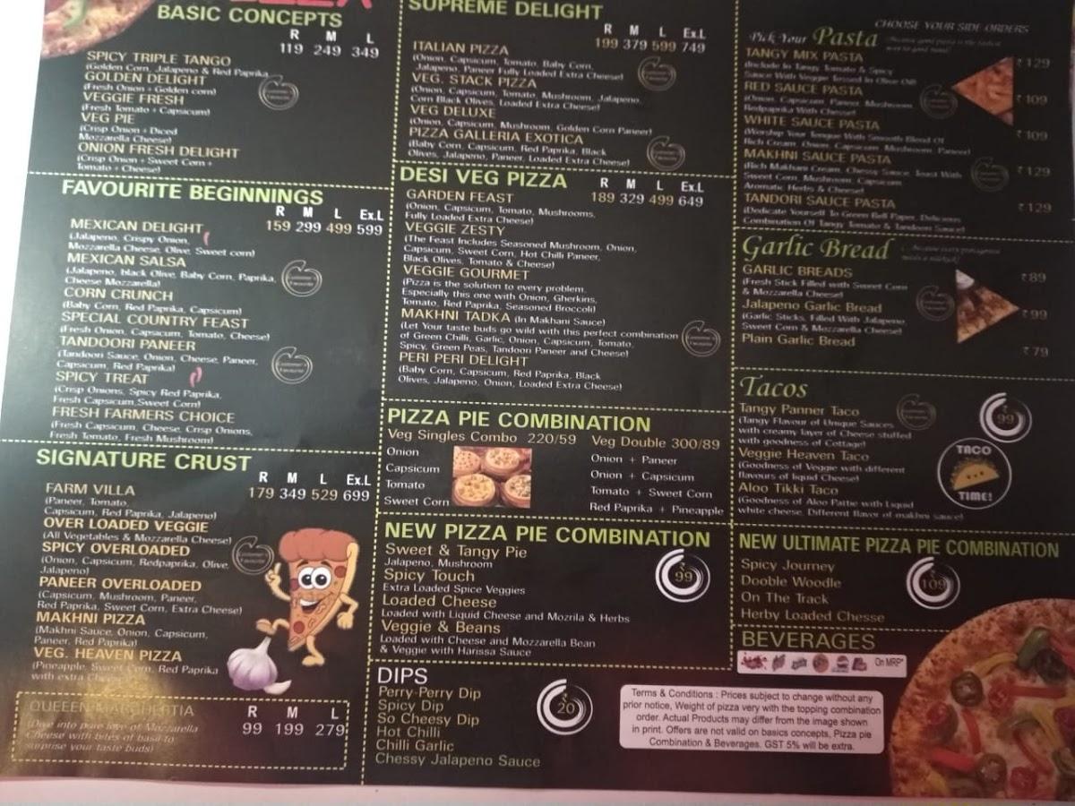 Menu at Pizza Galleria, Farukh Nagar