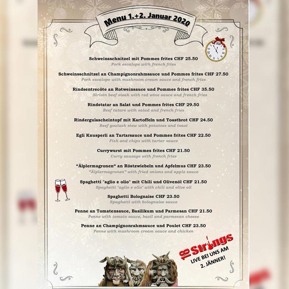 hotel krebs restaurant menu