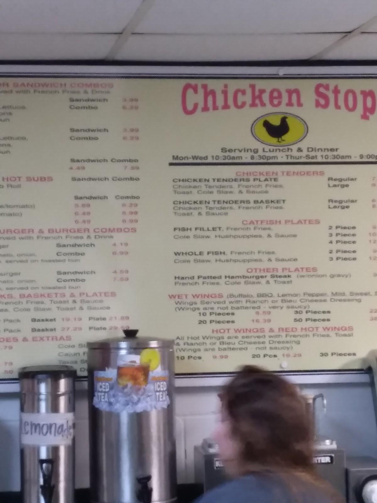 Carta del restaurante Chicken Stop Inc, Lanett, S Phillips Rd