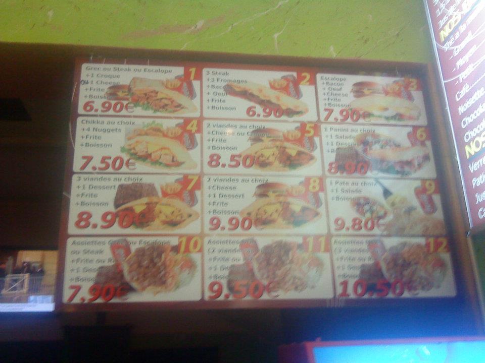 Menu de Le Mix Express alias Le 137
