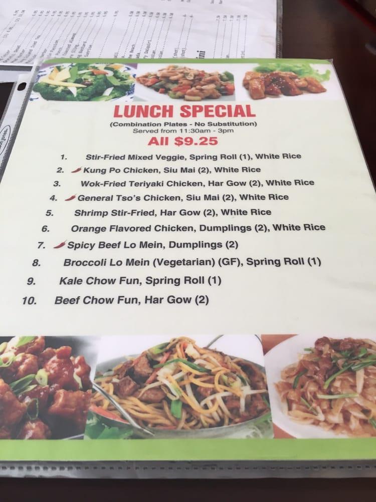 Menu at Golden Lotus Restaurant, Portland