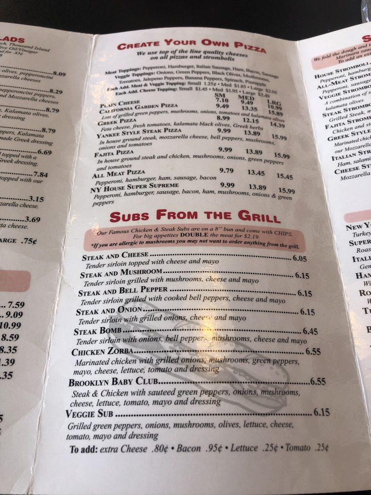 Menu at New York Pizza & Pasta pizzeria, Greenwood, 713 US25