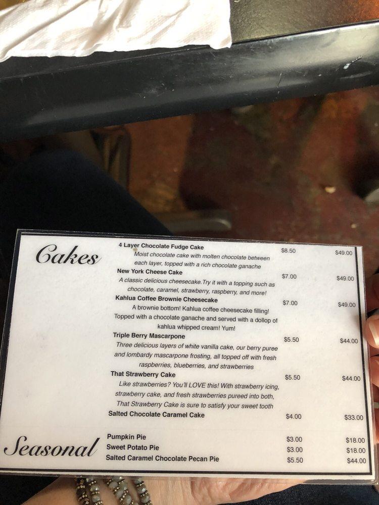 Menu at City Hall Cafe And Pie Bar, Huntsville