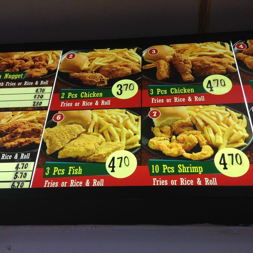 Menu at Louisiana Famous Fried Chicken restaurant, Compton